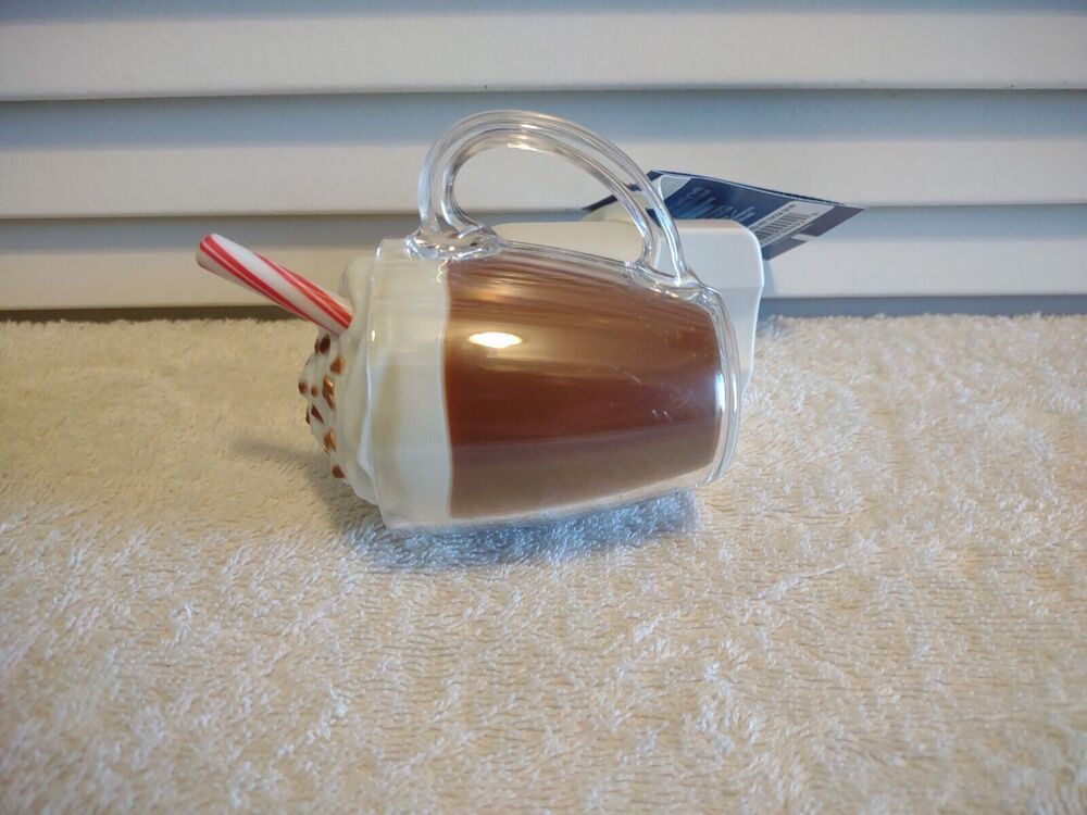 NWT Yankee Candle Electric 120V Scentplug Base Oil Diffuser Hot Cocoa Mug Straw
